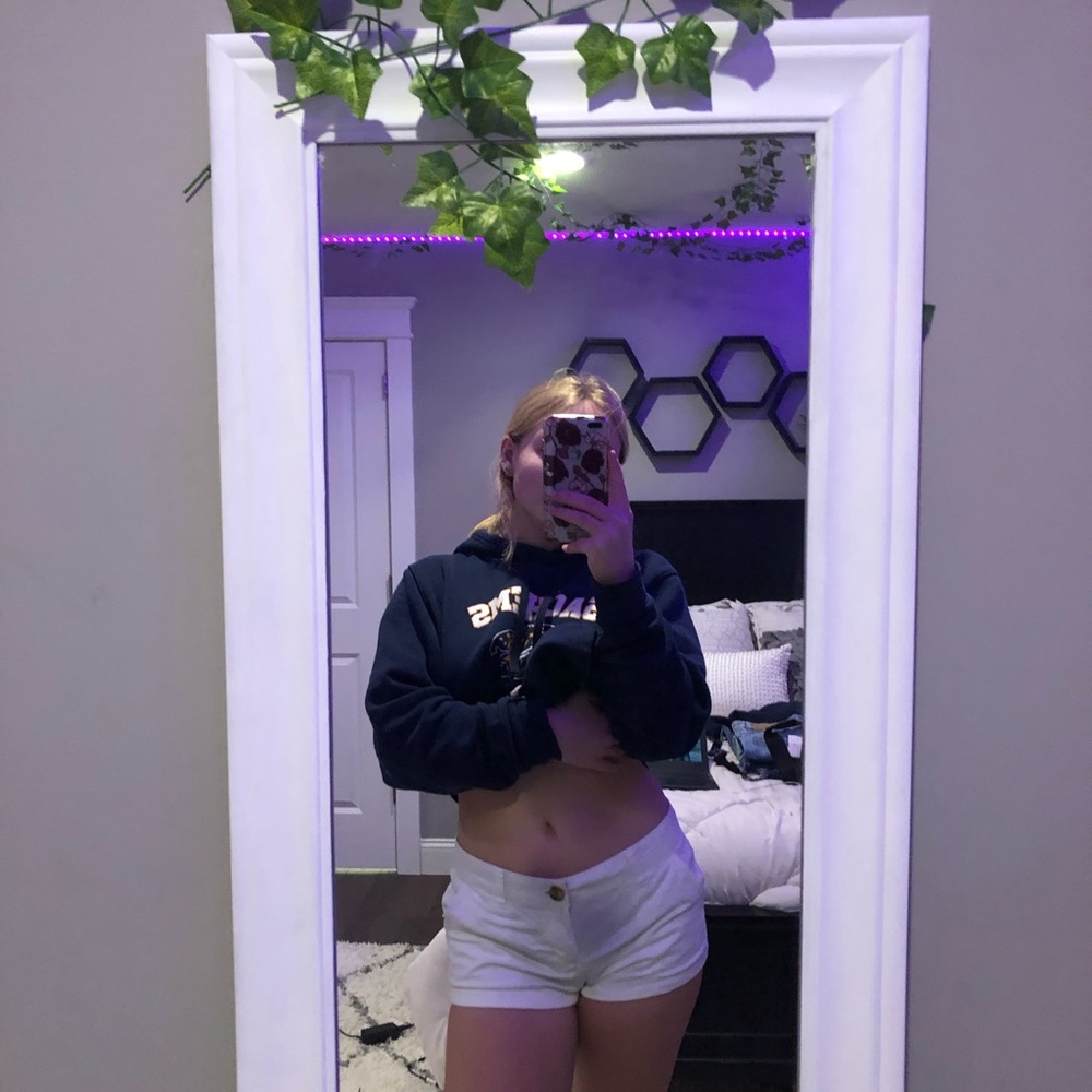 White SO shorts